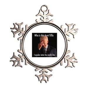 Who is Aunt Tiffa Joe Biden Funny Meme Metallic Star Ornament