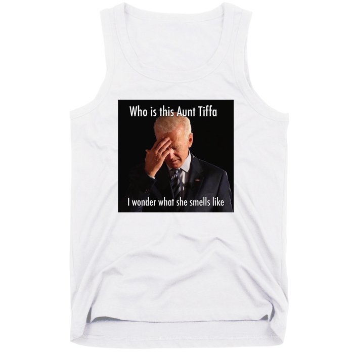 Who is Aunt Tiffa Joe Biden Funny Meme Tank Top