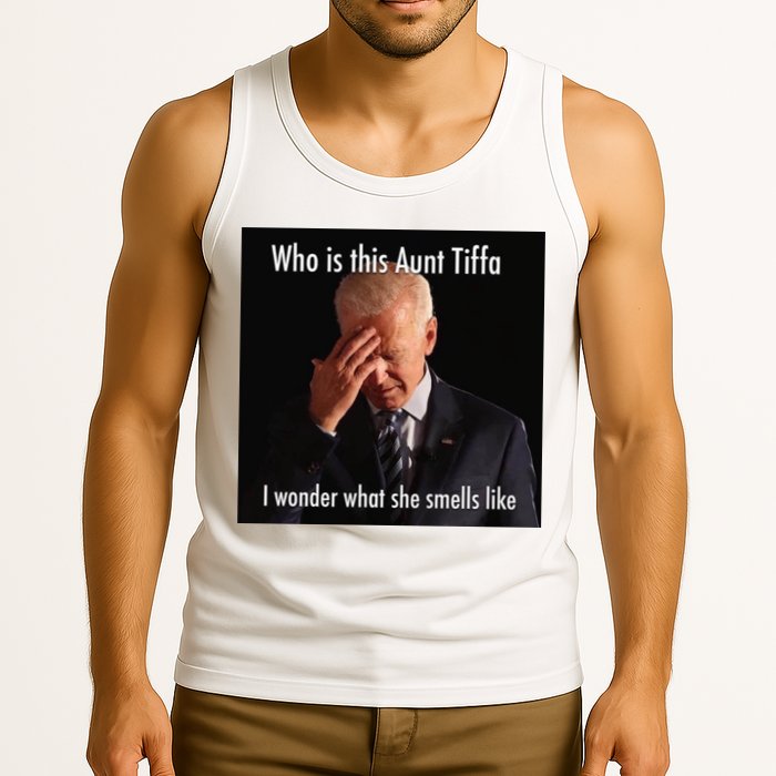 Who is Aunt Tiffa Joe Biden Funny Meme Tank Top
