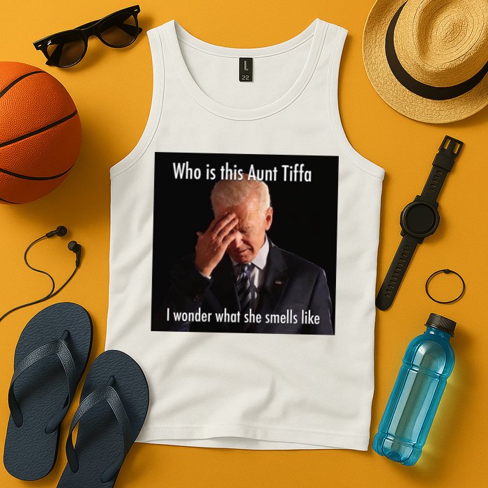 Who is Aunt Tiffa Joe Biden Funny Meme Tank Top