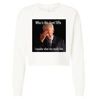 Who is Aunt Tiffa Joe Biden Funny Meme Cropped Pullover Crew