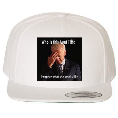 Who is Aunt Tiffa Joe Biden Funny Meme Wool Snapback Cap