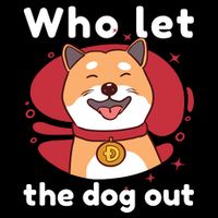 Who Let The Dog Out Dogecoin Cooling Performance Crew T-Shirt