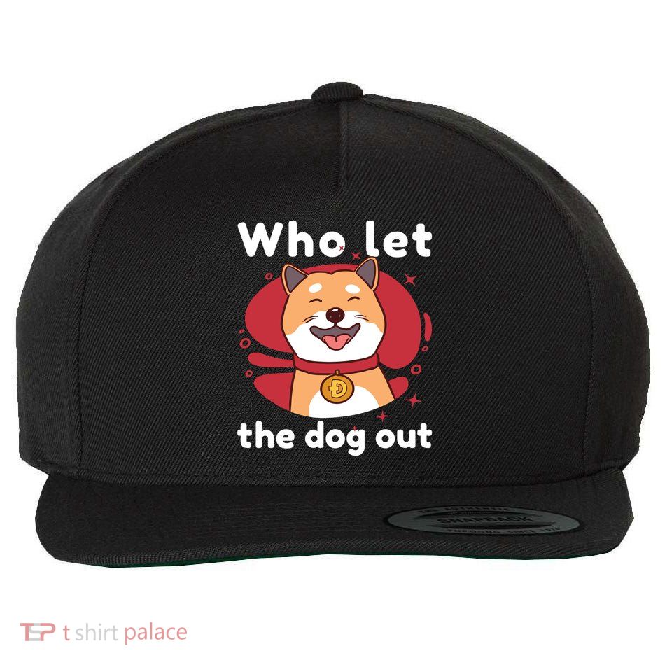Who Let The Dog Out Dogecoin Wool Snapback Cap