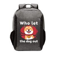 Who Let The Dog Out Dogecoin Vector Backpack