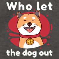 Who Let The Dog Out Dogecoin Vector Backpack