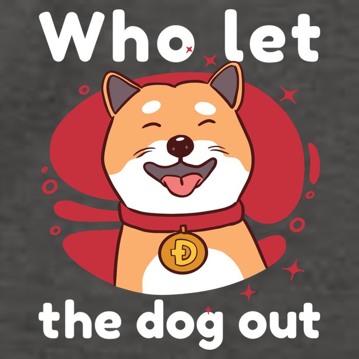 Who Let The Dog Out Dogecoin Vector Backpack