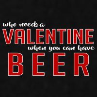 Who Needs A Valentine When You Can Have Beer Ladies PosiCharge Tri-Blend Wicking Tank