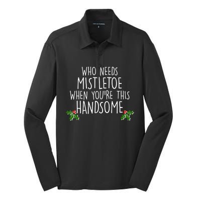 Who Needs Mistletoe When You're This Handsome Silk Touch Performance Long Sleeve Polo