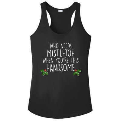 Who Needs Mistletoe When You're This Handsome Ladies PosiCharge Competitor Racerback Tank