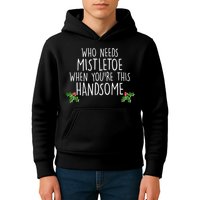 Who Needs Mistletoe When You're This Handsome Kids Hoodie