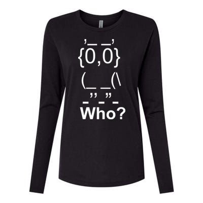 Who Owl Womens Cotton Relaxed Long Sleeve T-Shirt