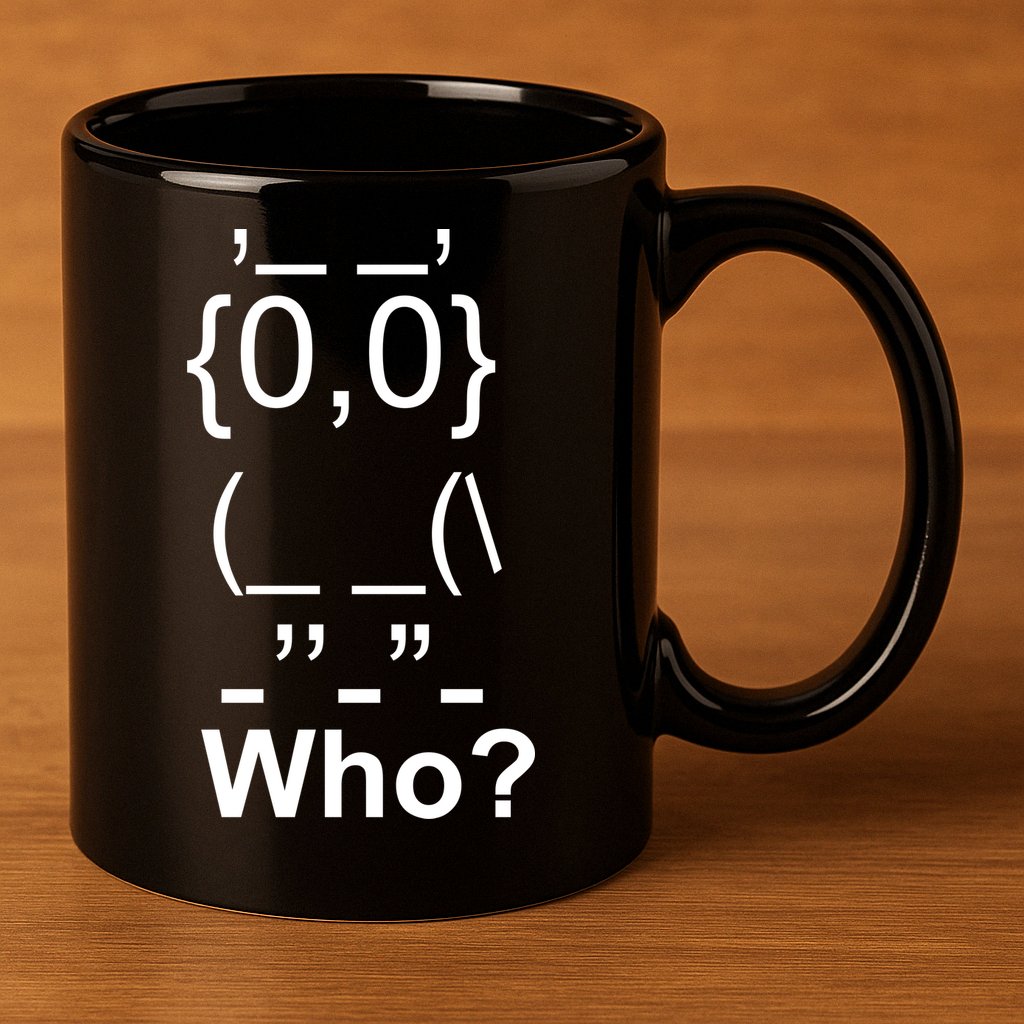 Who Owl 11oz C Handle Ceramic Mug