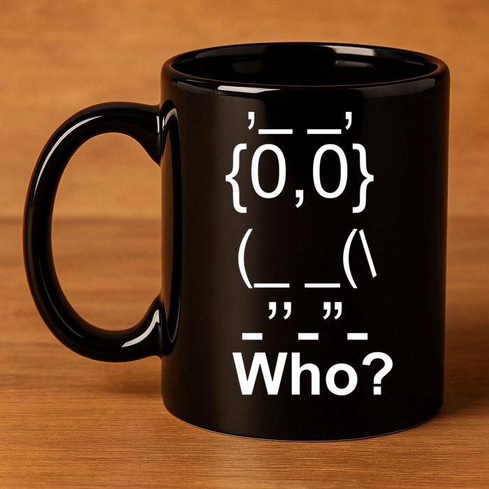 Who Owl 11oz C Handle Ceramic Mug