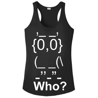 Who Owl Ladies PosiCharge Competitor Racerback Tank