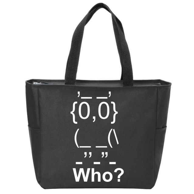Who Owl Zip Tote Bag