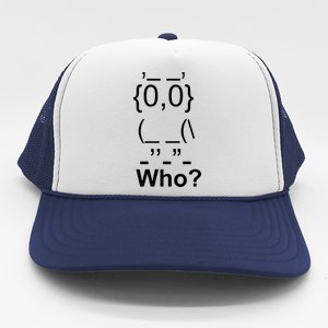 Who Owl Trucker Hat