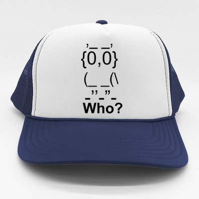 Who Owl Trucker Hat