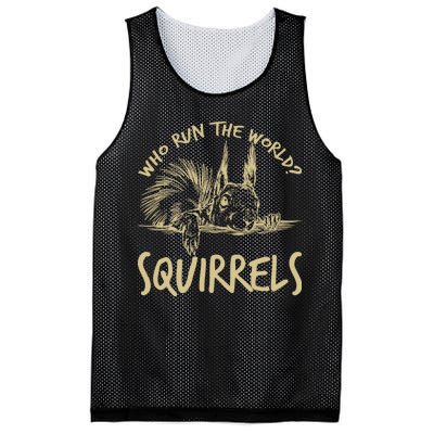  Who Run The World Squirrels Mesh Reversible Basketball Jersey Tank