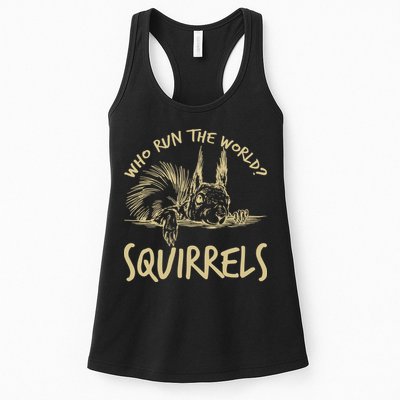 Who Run The World Squirrels Womens Tank Top