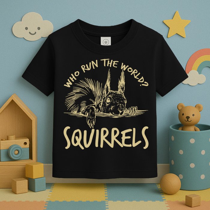  Who Run The World Squirrels Toddler T-Shirt