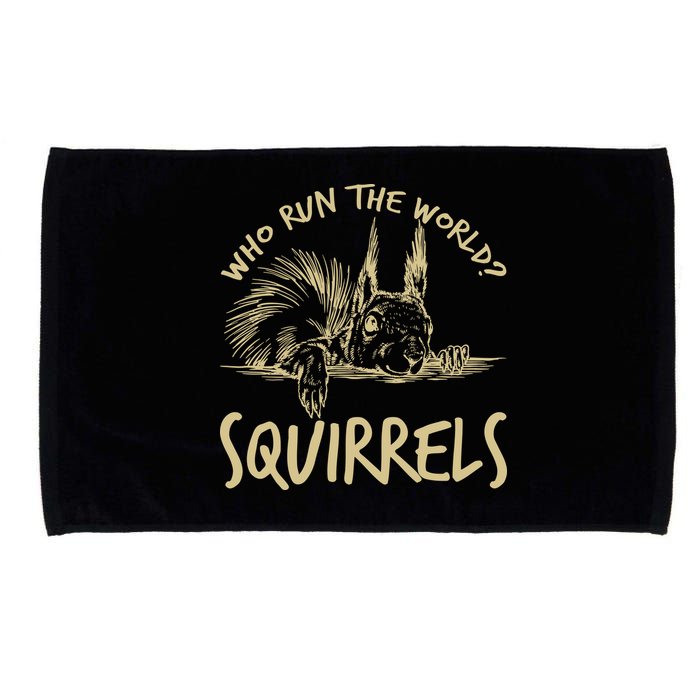  Who Run The World Squirrels Microfiber Hand Towel