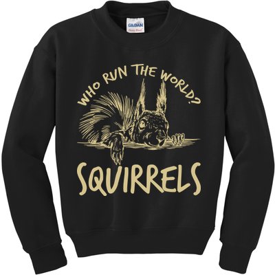  Who Run The World Squirrels Kids Sweatshirt