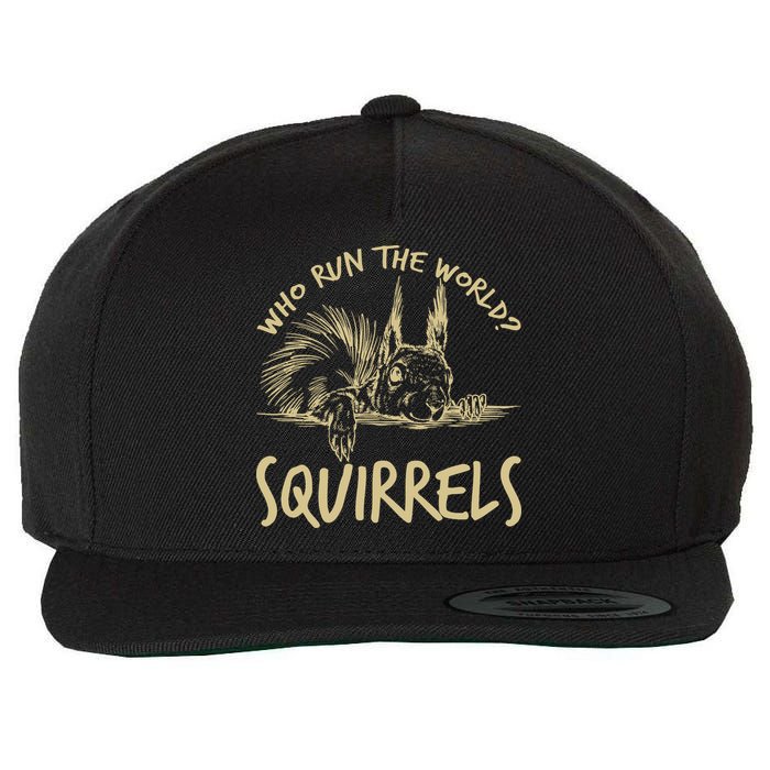  Who Run The World Squirrels Wool Snapback Cap