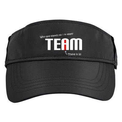 Who Said There's No I I Team Adult Drive Performance Visor
