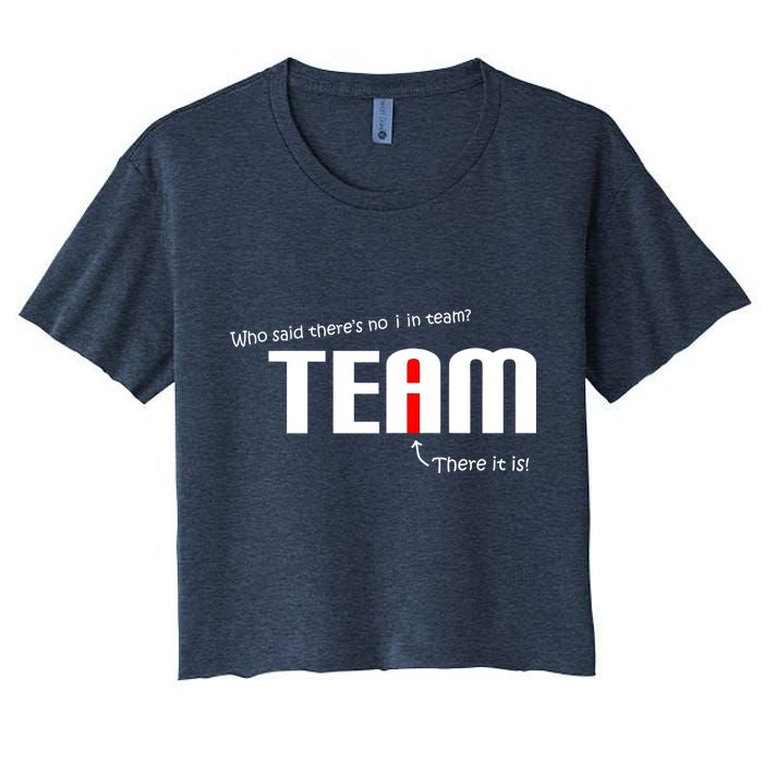 Who Said There's No I I Team Crop Top