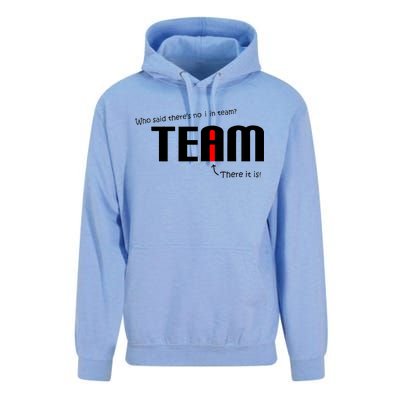 Who Said There's No I I Team Unisex Surf Hoodie