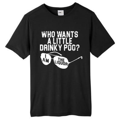 Who Wants A Little Drinky Poo  Tall Fusion ChromaSoft Performance T-Shirt