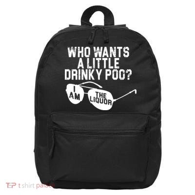 Who Wants A Little Drinky Poo  16 in Basic Backpack