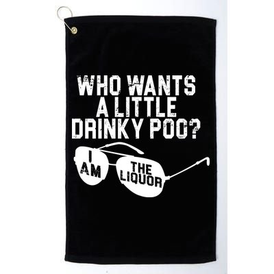 Who Wants A Little Drinky Poo  Golf Towel