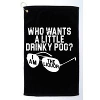 Who Wants A Little Drinky Poo  Golf Towel