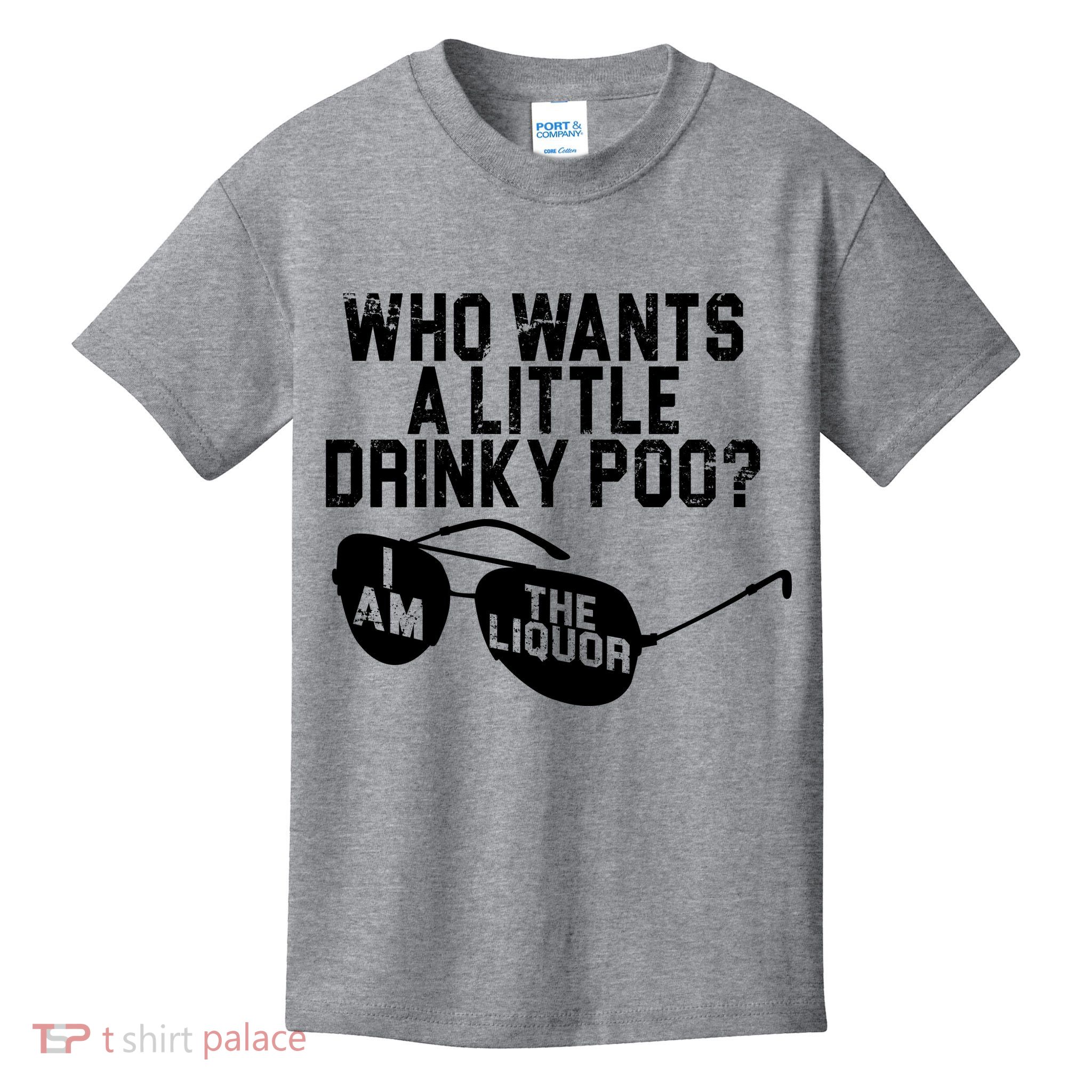 Who Wants A Little Drinky Poo  Kids T-Shirt