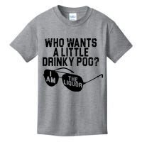 Who Wants A Little Drinky Poo  Kids T-Shirt