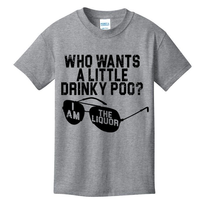 Who Wants A Little Drinky Poo  Kids T-Shirt
