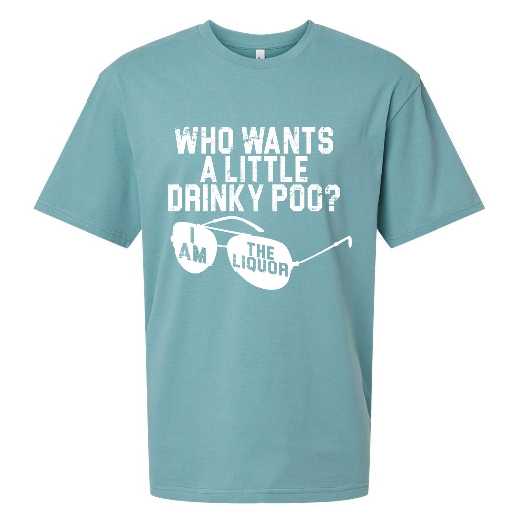 Who Wants A Little Drinky Poo  Sueded Cloud Jersey T-Shirt