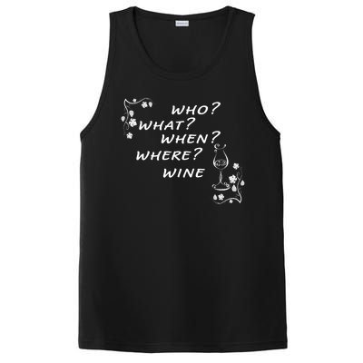 Who What When Where Wine PosiCharge Competitor Tank