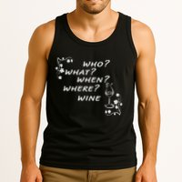 Who What When Where Wine Tank Top