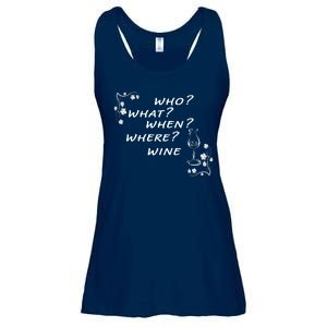 Who What When Where Wine Ladies Essential Flowy Tank