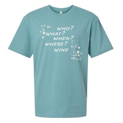 Who What When Where Wine Sueded Cloud Jersey T-Shirt