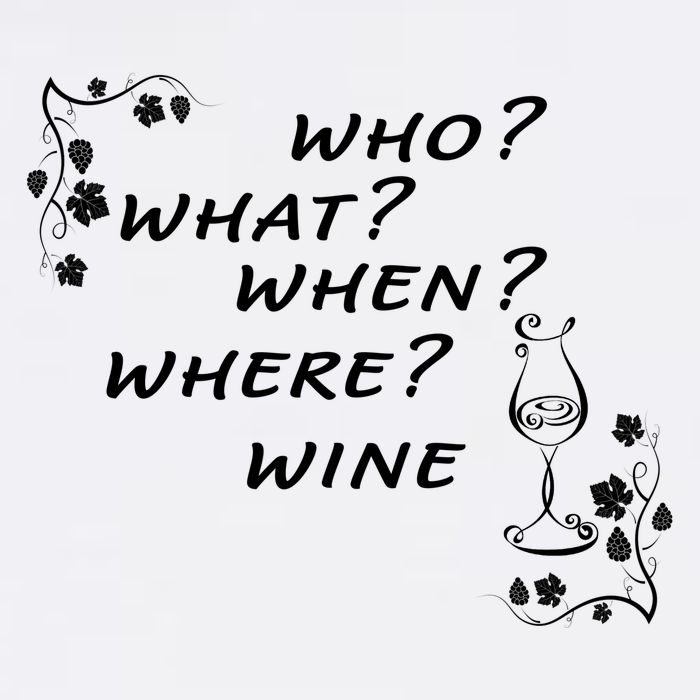 Who What When Where Wine Garment-Dyed Sweatshirt