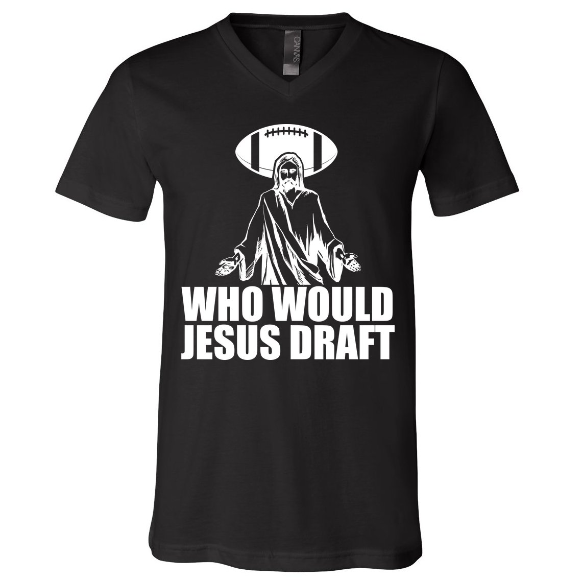 Who Would Jesus Draft V-Neck T-Shirt