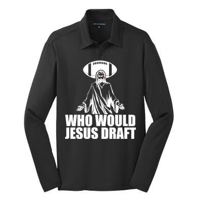 Who Would Jesus Draft Silk Touch Performance Long Sleeve Polo