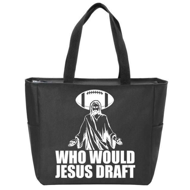 Who Would Jesus Draft Zip Tote Bag