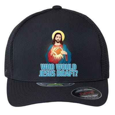 Who Would Jesus Draft1 Flexfit Unipanel Trucker Cap