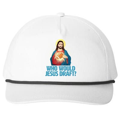 Who Would Jesus Draft1 Snapback Five-Panel Rope Hat