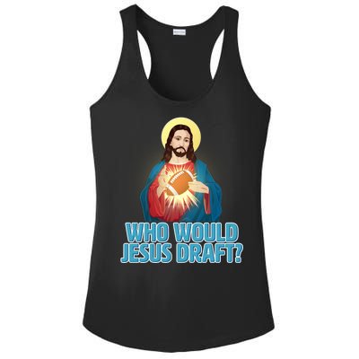 Who Would Jesus Draft1 Ladies PosiCharge Competitor Racerback Tank